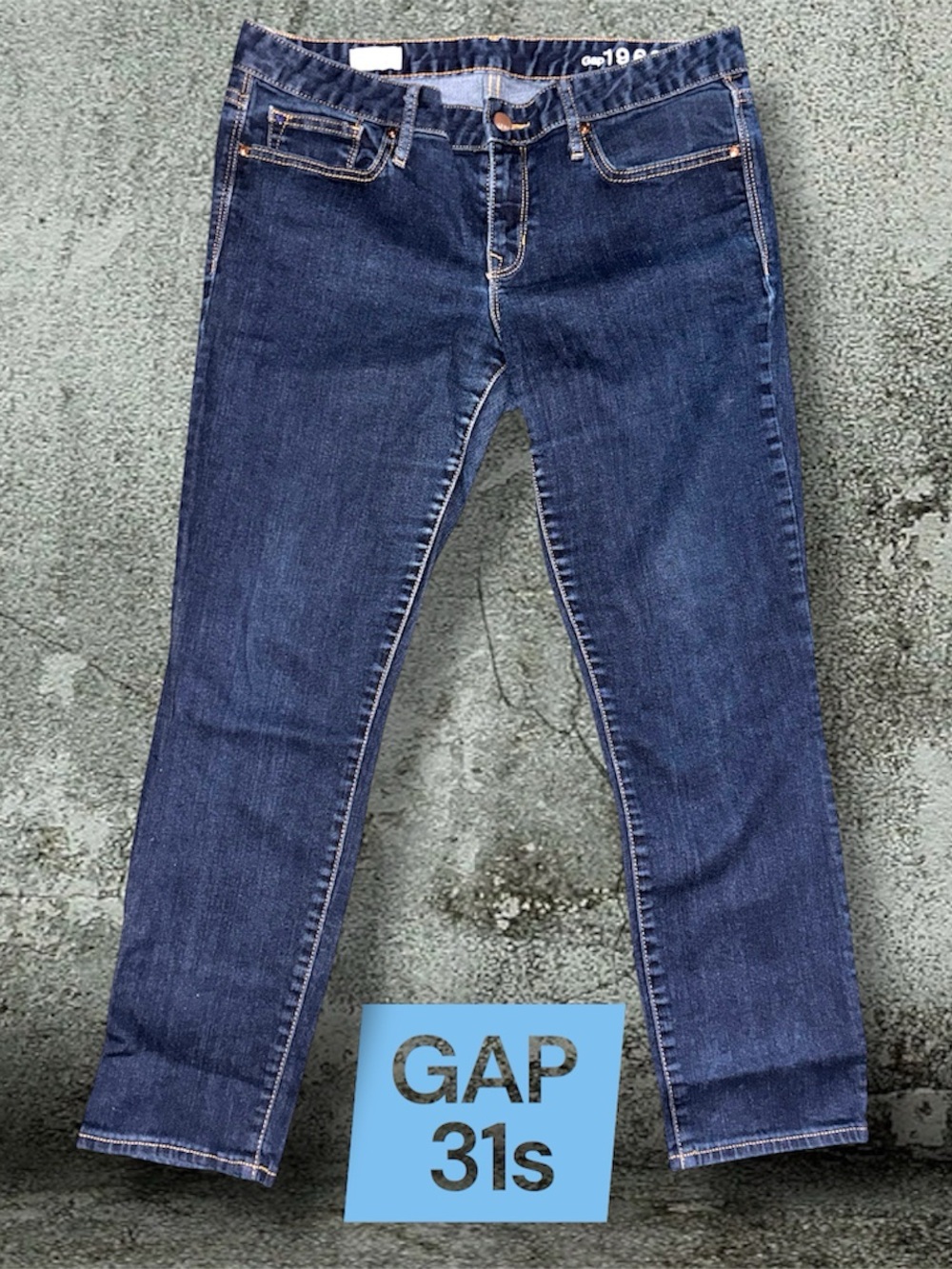 GAP Indigo 1969 Always Skinny Jeans - Dark Blue 31s NEW Revitalization Line